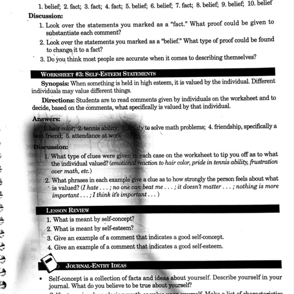 Self-Esteem Activities Book for Students - Picture 9 of 11